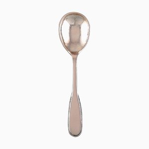 Number 14 Serving Spoon in Hammered Silver by Evald Nielsen, 1928