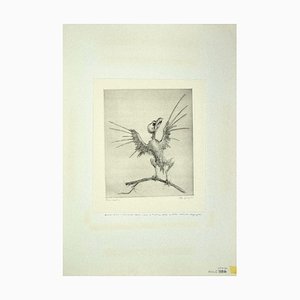 Leo Guida, The Bird, Original Etching, 1972