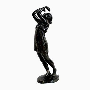 Bailarina de bronce de G. Halbout du Tanney