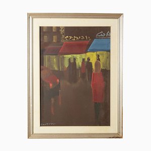 Eliano Fantuzzi, Untitled, 1960s, Oil on Canvas, Framed