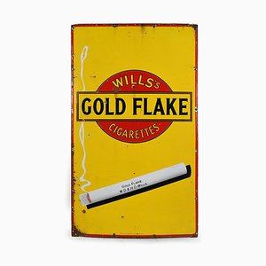 Enamel Sign Advertising Gold Flake