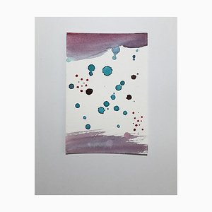 Bubbles, Original Aquarell Zeichnung von Antonietta Valente, 2020