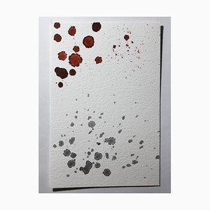 Blood, Original Aquarell Zeichnung von Antonietta Valente, 2020