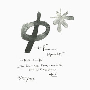 Lithographie Joan Miró, Composition, 1982