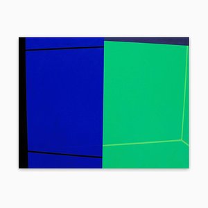 Hilo de alambre, pintura abstracta, 2017