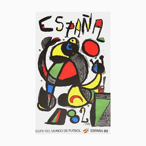 Expo 82 Poster World Cup Soccer by Joan Miro