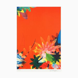 Sur,Nature Orange by Miguel Chevalier