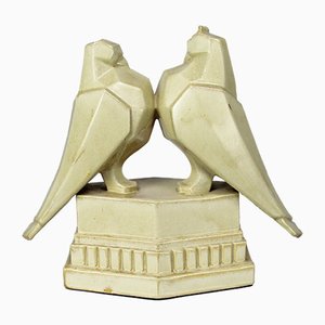 Art Deco kubistische Keramikfigur