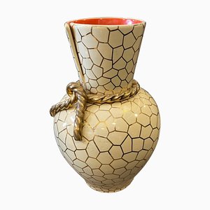 Italian Mid-Century Modern Ceramic Vase by Rometti, 1950s