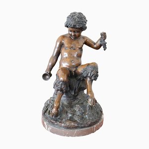 Antike Bronze Skulptur von Vincenzo Cinque signiert