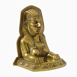Art Deco Brass Sphinx Bookend, 1920s