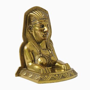 Art Deco Brass Sphinx Bookend, 1920s