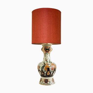 Polychrome Delft Table Lamp, 1930s