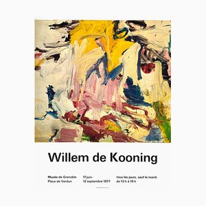 Affiche Expo 77 - Musée de Grenoble par Willem De Kooning