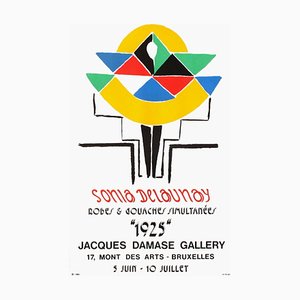 Poster Expo 75, Damase Gallery Bruxelles di Sonia Delaunay