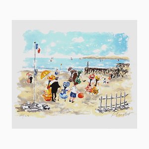 On the Beach by Urbain Huchet