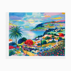 French Riviera, Théoule Bay In Spring by Jean Claude Picot