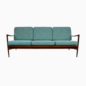 Vintage Danish Afromosia Teak 3-Seating Couch by Ib Kofod-Larsen