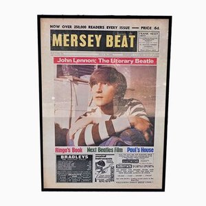 Vintage Beatles Merseybeat Plakat, das John Lennon darstellt