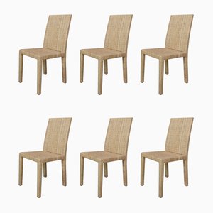 Chairs by Jean-Michel Frank and Adolphe Chanaux for Ecart International, Set of 6