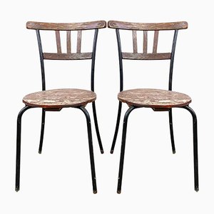Set of Swedish Wooden Garden Chairs