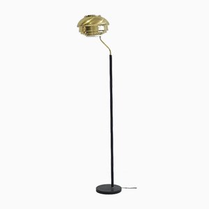 Lampada da terra modello A808 in ottone di Alvar Aalto