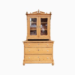 Chest of Drawers with Showcase Top, 19th Century