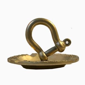 Vintage Scandinavian Nautical Bronze Cigar Ashtray, 1950s