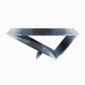 Consolle Time/Space Portal Ombre 2, serie A in mosaico di vetro di Neal Aronowitz