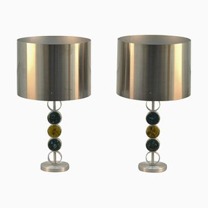 Lámparas de mesa grandes de Nancy Still para Raak, años 70. Juego de 2