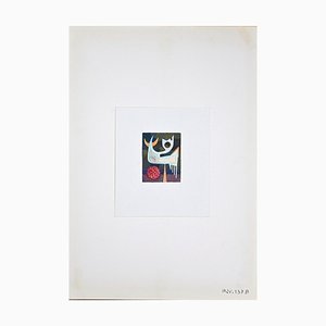 Leo Guida, Abstract Game, Watercolor, 1970s