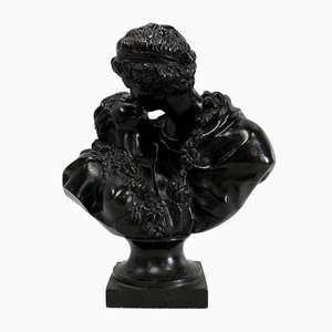 Bronze Le Baiser Donné by J-A. Houdon, Late 19th Century