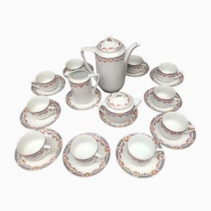 Servizio da tè e caffè in porcellana per 10 persone, 1911-1927, set di 25