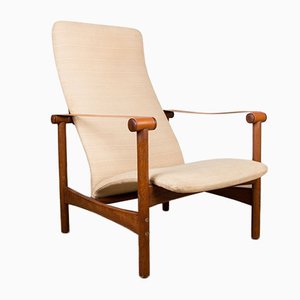 Danish Teak Lounge Chair by Jules Leleu, 1950s