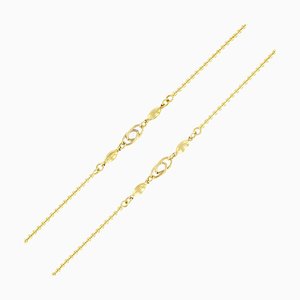 Modern Italian Gold Matinee Necklace