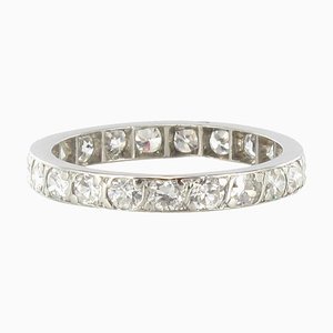 Bague 1 Carat Diamond Platinum Eternity Ring