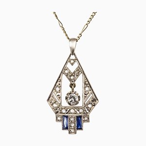 French Diamond Pendant, 1925