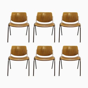 Model Nr 106 Chairs by Giancarlo Piretti for Lumi, Italy 1970s, Set of 6