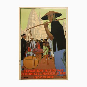 1922 Marseille Colonial Show Poster by Georges Capon, France