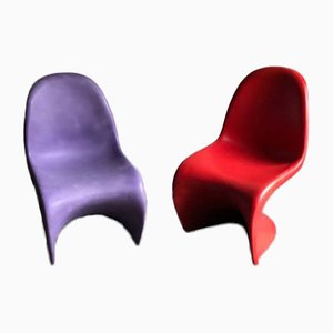 Sillas Panton Mid-Century de Verner Panton para Vitra. Juego de 2