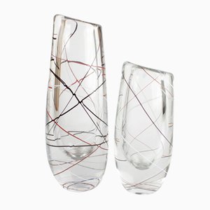 Vases by Vicke Lindstrand for Kosta, Set of 2