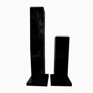 Art Deco Illuminated Columns, Set of 2