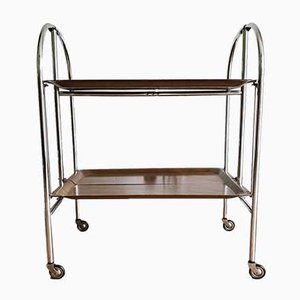 Vintage Collapsible 34 Bar Cart / Drinks Trolley from Pressolit, 1970s