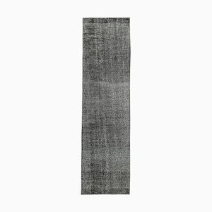 Black Overdyed Runner Rug