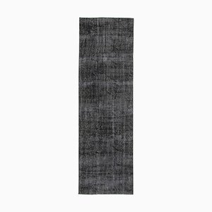 Black Overdyed Runner Rug