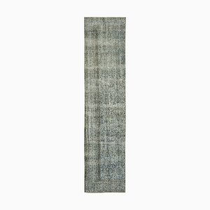 Blue Overdyed Runner Rug