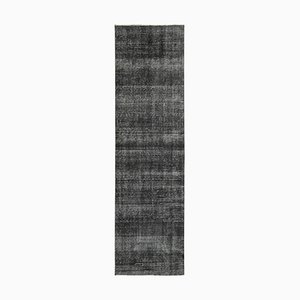 Tapis de Couloir Noir Surteinté