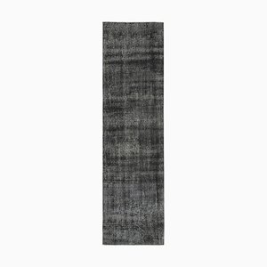 Black Overdyed Runner Rug