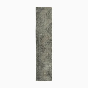 Grey Overdyed Runner Rug