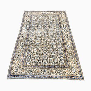 Alfombra Oushak turca vintage floral de 4x6